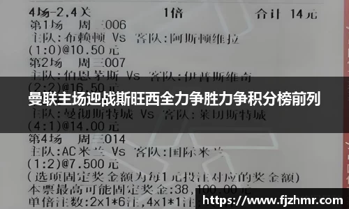 曼联主场迎战斯旺西全力争胜力争积分榜前列